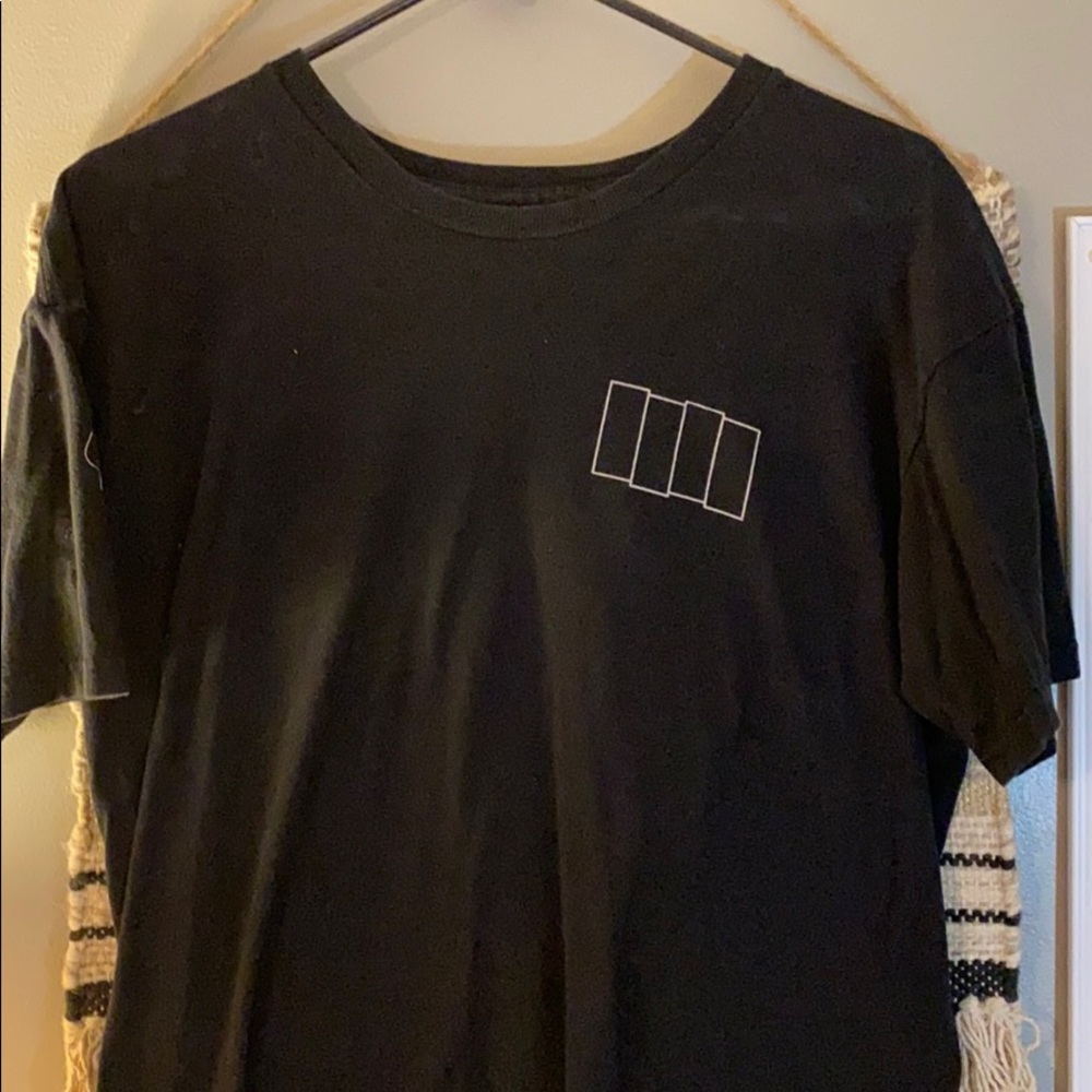 Vintage punk black flag shirt large